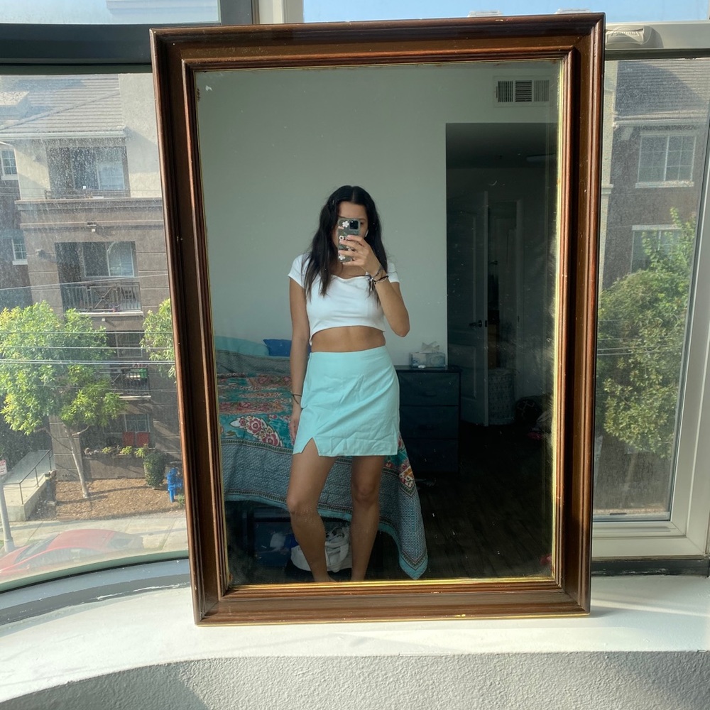 Baby Blue Mini Skirt